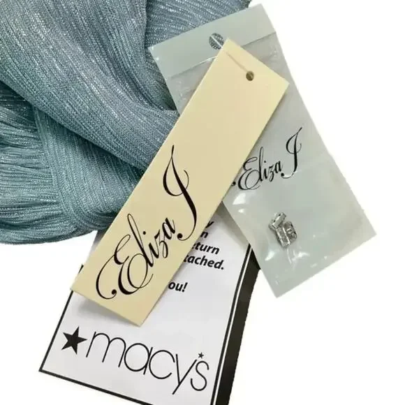 Eliza J Women's Gown Formal Shimmering Cutout Halter Dress Blue Size 6 NWT - Picture 6 of 7